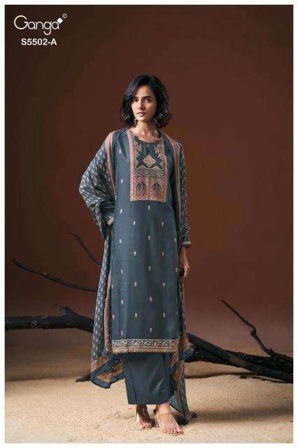 Ganga gaeva 5502 dress material wholesale price in india